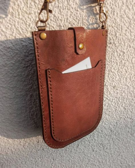 Leather Hand Sewn Phone Purse Iphone 14131211X85 5S 6 - Etsy Leather Mobile Phone Bag, Handmade Leather Work, Pochette Portable, Handmade Leather Tote Bag, Leather Phone Pouch, Iphone Bag, Handmade Leather Purse, Diy Leather Bracelet, Diy Leather Projects