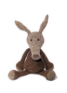 Winston_the_aardvark_small2 Anteater Crochet, Christmas Stockings Diy, Crochet Dollies, French Knitting, Crochet Backpack, Crochet Animal, Animal Designs, Animal Patterns, Crochet Animal Patterns