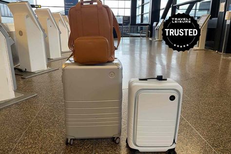 I’ve Tested Suitcases From Every Popular Luggage Brand — and Here’s Why Monos Is My Favorite Monos Luggage, Best Travel Tote, Flying With A Toddler, Best Laptop Backpack, Tumi Luggage, Family Beach Trip, Luggage Brands, Best Luggage, Checked Luggage