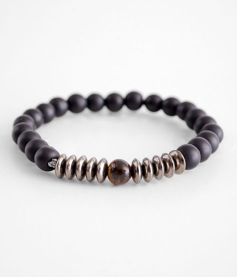 A stylish and versatile bracelet made with a variety of beads in different colors and shapes. Perfect for any man looking for a unique and eye-catching accessory.

#mensjewelry #mensaccessories #bracelet #beadedbracelet #fashion https://whispers-in-the-wind.com/discover-the-latest-mens-accessory-trends-for-2024/?knot-bead-bracelet-for-men Mens Hematite Bracelet, Beaded Bracelet Men’s, Men Bead Bracelet Ideas, Men’s Beaded Bracelet, Men Beaded Bracelet Ideas, Male Bracelets, Gratitude Ideas, Mens Stretch Bracelets, Bead Bracelet For Men