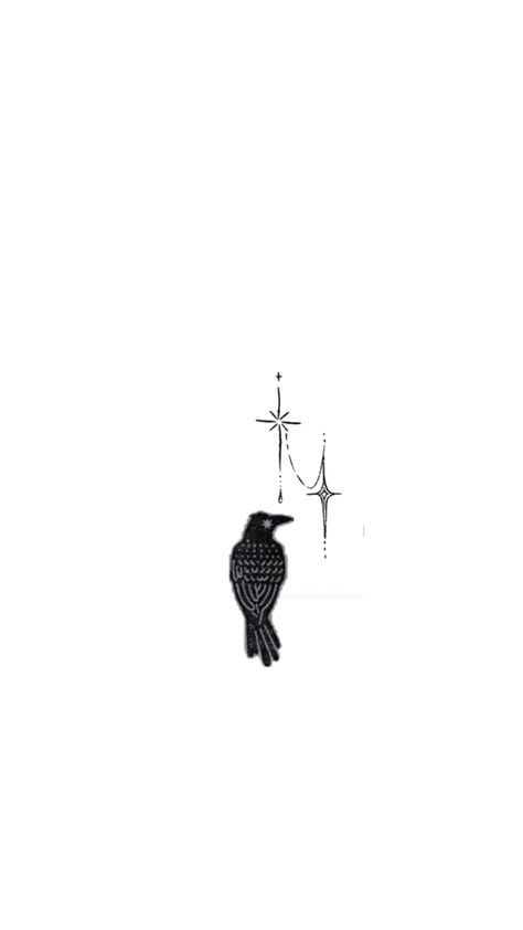 Crow Finger Tattoo, Raven Tattoo Minimalist, Counting Crows Tattoo, Small Black Bird Tattoo, Tiny Raven Tattoo, Minimalist Crow Tattoo, Tiny Crow Tattoo, Skylark Tattoo, Cute Crow Tattoo