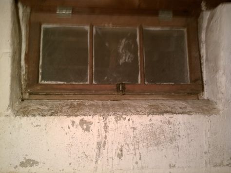 Basement Window Replacement Suggestions? - DoItYourself.com Community Forums Basement Small Window Ideas, Replacing Basement Windows, Fake Windows Basement, Basement Window Coverings, Creepy Basement, Basement Window Well Covers, Waterproofing Basement Walls, Basement Window Replacement, Window Framing