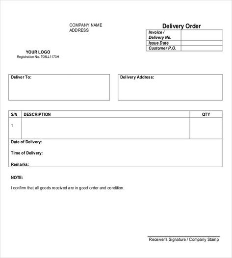 11+ Delivery Order Templates | Word, Excel & PDF Templates Order Letter, Kids Handwriting Practice, Order Template, Letter Template Word, Kids Handwriting, Delivery Pictures, Report Card Template, Word Templates, Word Practice