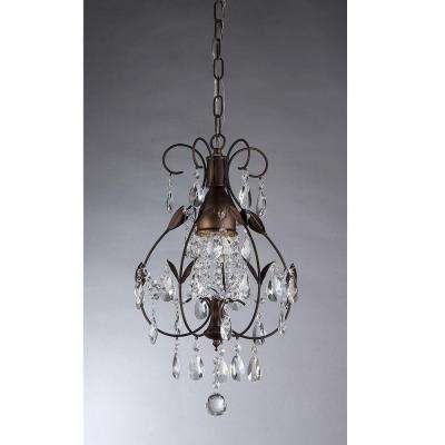 Maleficent 1-Light Antique Bronze Chandelier Antique Bronze Chandelier, Tiffany Chandelier, Crystal Pendant Lighting, Small Chandelier, Bronze Chandelier, Metal Chandelier, Mini Pendant Lights, Kitchen Pendant Lighting, Farmhouse Lighting