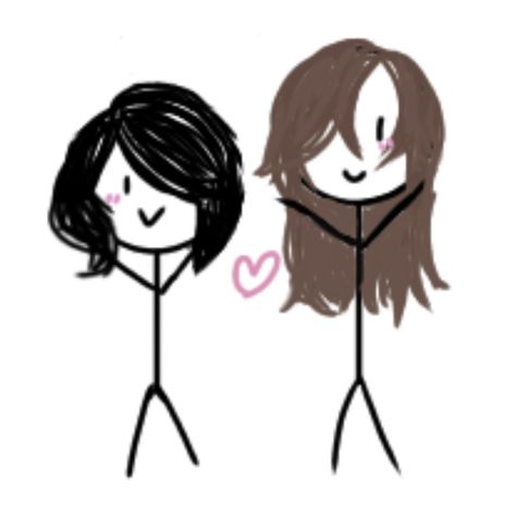 Cute Drawings For Bestie, Best Friends In Every Universe, Me And You Aesthetic, Low Quality Drawing, Best Friend Doodle, Bestie Drawings, Wlw Drawing, Friendship Drawing, Me And Bestie