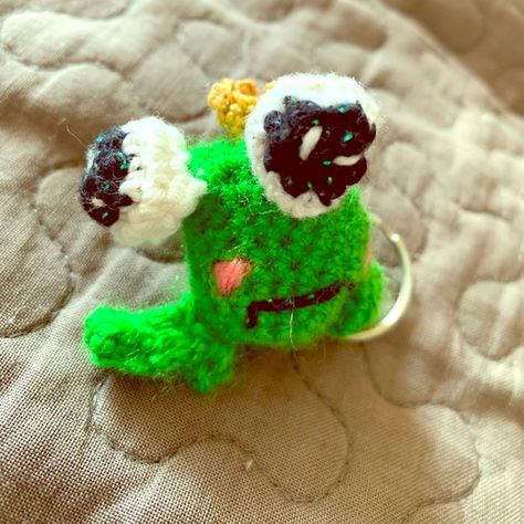 Accessories | Crochet Keychain Ugly Froggyprinces | Poshmark Ugly Crochet, Accessories Crochet, Crocheting Ideas, Crochet Humor, Crochet Keychain, Key Card Holder, Cute Crochet, Crochet Ideas, Card Holders