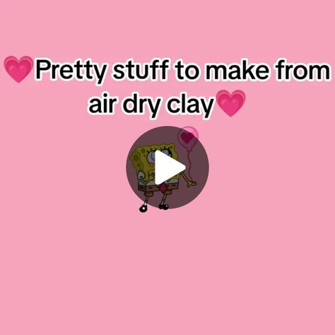 TikTok · Hello What To Do With Clay, Easy Things To Make Out Of Clay, Airclay Ideas, Air Dry Clay Ideas Aesthetic, Clay Ideas Cute, Stuff To Make, Cute Ideas, Dry Clay, Fun Ideas