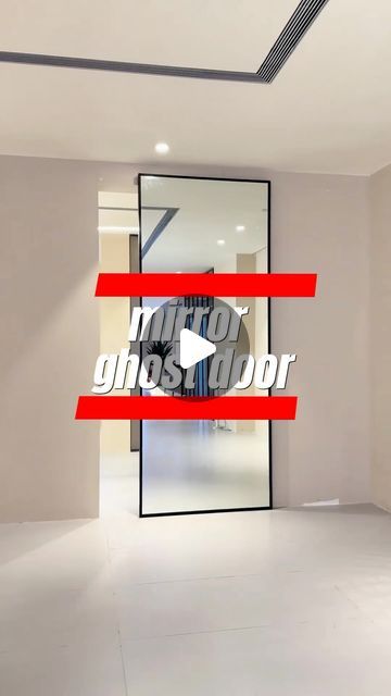 Tommy Lee on Instagram: "mirror ghost door from China

#office #interior #room #checkroom #architect #interior #China #factory #aluminum #board #foshan #frameless #hospital #school #designer #fashionable  #likes #glass #aluminumdoors #manufactory #showroom" Ghost Door, Swiss House, Sliding Door Systems, Interior Room, Ideas Casa, Tommy Lee, Aluminium Doors, House Renovation, Office Interior