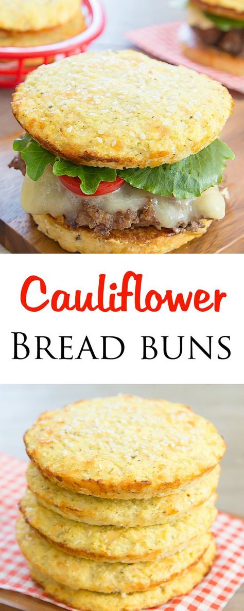 Cauliflower Bread Buns Resep Vegan, Glutenfri Baking, Cauliflower Bread, Bread Buns, Pasti Sani, Resep Diet, Bread Bun, Läcker Mat, Low Carb Paleo