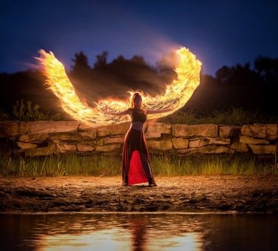 Light Painting Photography, Fire Photography, Real Fire, Painting Photography, Fire Bird, Magic Aesthetic, Fire Art, Composition Photography, Fantasy Dragon