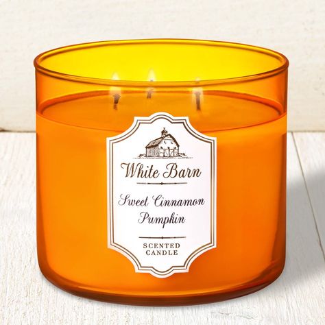 Sweet Cinnamon Pumpkin Candle, Marshmallow Fireside Candle, Pumpkin Scented Candles, White Barn Candle, Cinnamon Pumpkin, Cinnamon Candle, Pumpkin Scent, Candle Scents, Autumn Candle