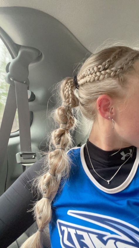 Cute Volleyball Hairstyles, Cute Sporty Hairstyles, Running Hairstyles, Soccer Hairstyles, Soccer Hair, Volleyball Hair, Track Hairstyles, Preppy Hairstyles, Basketball Hairstyles