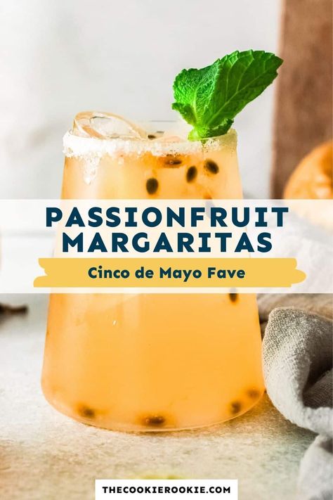 Passion Fruit Liquor Cocktails, Passionfruit Cocktail Recipes, Passionfruit Sangria, Passion Fruit Margarita Recipe, Passionfruit Cocktail, Margarita Drinks, Drinks Cart, Passion Fruit Margarita, Fruit Margarita