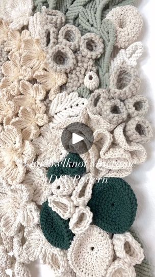 Get DIY PDF Pattern on whiteowlknot.etsy.com Floral Coral Reef by Whiteowlknot | Macrame by Whiteowlknot | Global Genius · The Best Beginning Macrame Patterns, Coral Reef, Pdf Pattern, Macrame, Coral, Good Things, Floral, Pattern, Macramé