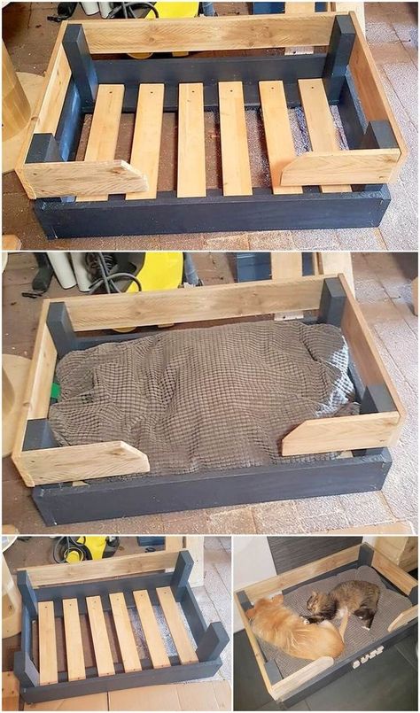 Diy Pallet Decoration, Sleeping Hours, Pallet Decoration Ideas, Pallet Dog Beds, Dog Den, Dog Bedroom, Pallet Home Decor, Pallet Projects Easy, Diy Dog Bed