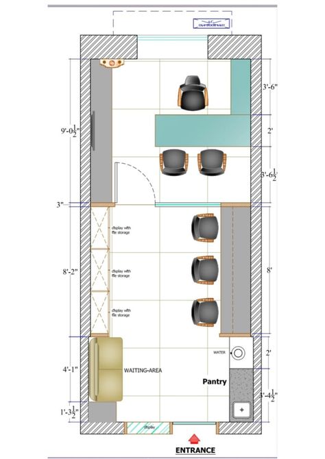 This is Furniture Layout and Electrical Layout of Small Office around 160 Sq.Ft. in Mumbai. 400 Sq Ft Office Design, 200 Sq Ft Office Design, Small Office Furniture Layout, Rectangle Office Layout, Container Office Layout, Small Office Plan Layout, Office Layout Plan With Dimensions, Small Office Space Plan, Small Office Interior Design Layout