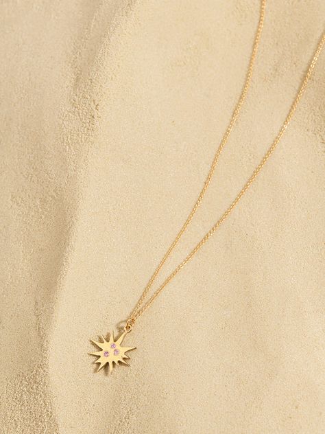 Gold Sun Necklace, Raw Diamond Necklace, Pink Sapphire Necklace, Sunburst Necklace, Starburst Pendant, Pyrite Necklace, Sunshine Necklace, Starburst Necklace, Sun Necklace