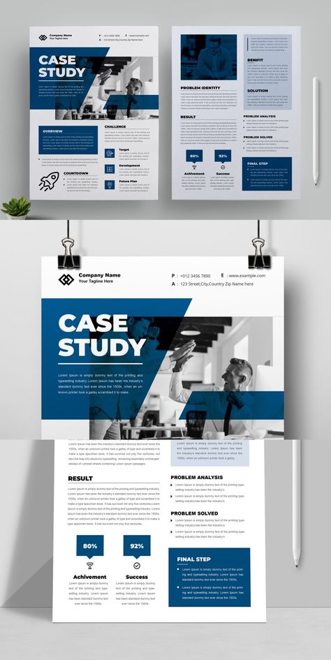 Company Case Study Template Corporate Identity Case Study Design Layout, Case Study Layout, Corporate Ads, University Brochures, Template Study, Study Templates, Ad Inspiration, Case Study Template, Case Study Design