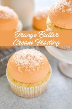 Quick And Easy Sweet Treats, Orange Butter, Butter Cream Frosting, Frosting Recipes Easy, Cake Frosting Recipe, Salty Cake, Buttercream Recipe, Cupcake Frosting, Cream Frosting