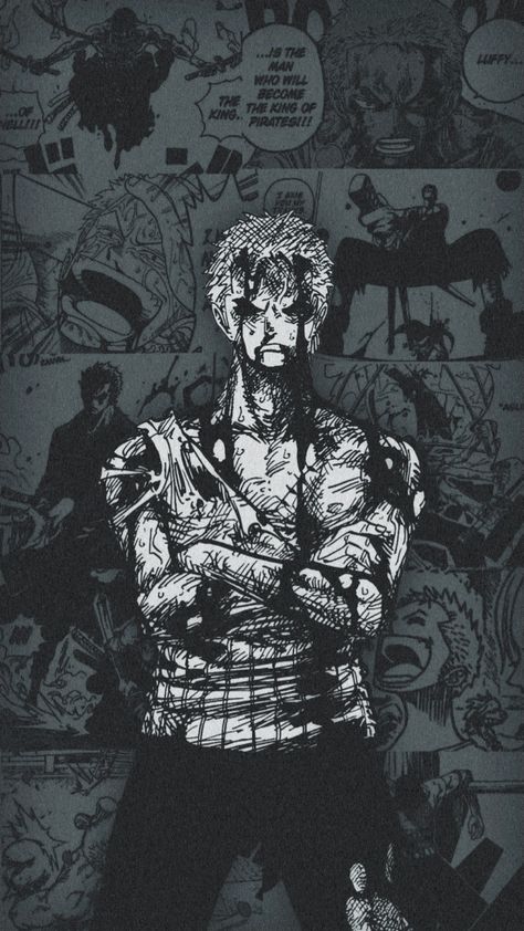 Zoro Nothing Happened Manga, One Piece Dark Wallpaper, Zoro Manga Wallpaper, Zoro One Piece Tattoo, Togi Fushiguro, Zoro Nothing Happened, Zoro Wallpapers, Ronoroa Zoro, Zoro Manga