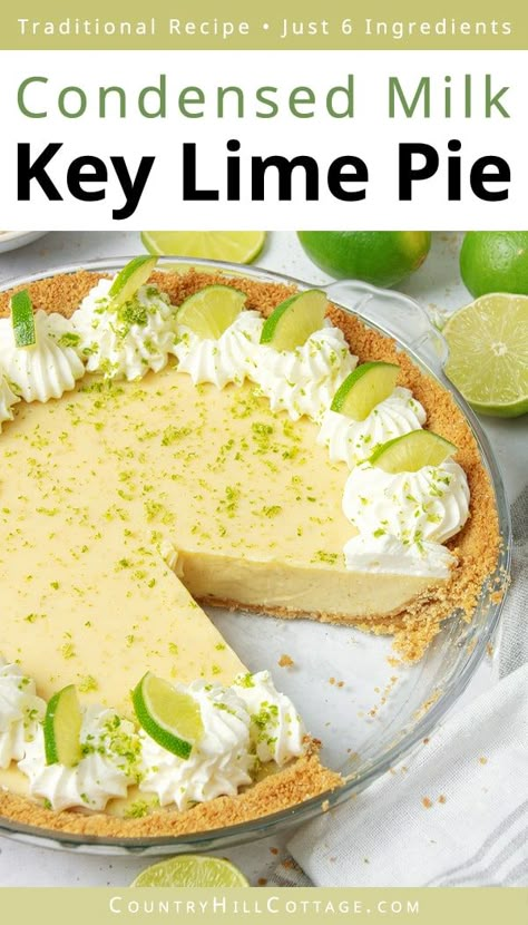 Authentic Key Lime Pie Recipe, Key Lime Recipes, Yummy Pies, Key Lime Desserts, Key Lime Pie Easy, Key Lime Pie Recipe, Lime Tart, Lime Desserts, Lime Pie Recipe