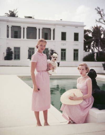 Country Club Chic Dresses - Country Club Fashion - Town  Country  Slim Aarons/Getty Images C Z Guest, Cz Guest, Slim Aarons Photography, Vestidos Pin Up, Summer Outfits Women 30s, Summertime Dresses, Bianca Jagger, Pink Sundress, Ladylike Style