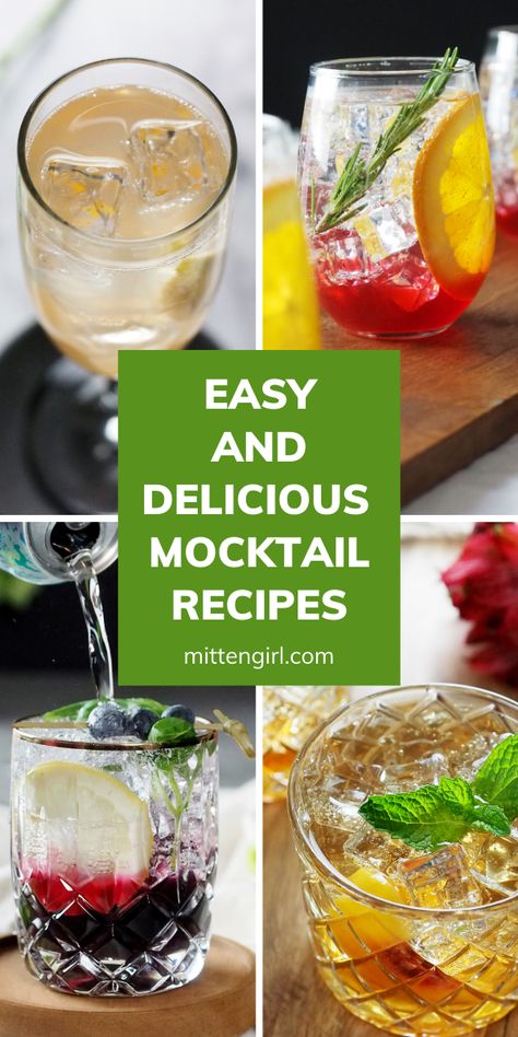 Everyone should be able to enjoy a delicious, fun drink - whether or not there’s alcohol involved. These 6 easy mocktail recipes are based on a fun, fizzy, non-alcoholic formula that’s easy to make and completely customizable to fit anyone’s tastes. #noalcohol #alcoholfree #fakecocktails #mocktails Fizzy Drinks Non Alcoholic, Mocktails Non Alcoholic Italian, Italian Mock Tail, Mocktails Gingerale, Italian Drinks Nonalcoholic, Mocktails Non Alcoholic Big Batch, Fancy Non Alcoholic Drinks, Mock Cocktails, Mocktails Non Alcoholic