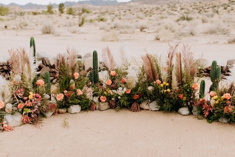 Sunset Themed Wedding, Desert Wedding Decor, Desert Inspo, Eclectic Chic, Desert Chic, Cactus Wedding, Wedding Ceremony Arch, Flower Mobile, Succulent Centerpieces