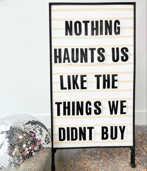 Cute Retail Signs, Retail Sandwich Board Ideas, Retail Sidewalk Signs, Funny Retail Signs, Sale Signs For Boutique, Buy My Stuff Sign, Store Signs Ideas Retail, Funny Store Signs, Store Sign Ideas