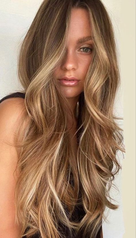 Sunkissed Hair Brunette Sun Kissed Natural Subtle Highlights, Low Maintenance Bronde, Shades Formulas, Brown Hair Inspo, Bronde Hair, Brunette Hair With Highlights, Vlasové Trendy, Dirty Blonde Hair, Honey Blonde Hair