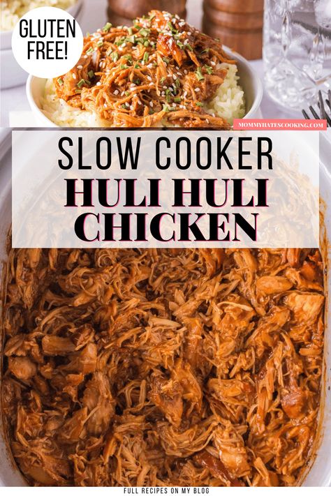 Hulu Chicken, Huli Chicken, Hawaiian Chicken Recipes, Huli Huli, Huli Huli Chicken, Pork Crockpot Recipes, Chicken Crockpot Recipes Easy, Paleo Chicken Recipes, Easy Crockpot Chicken