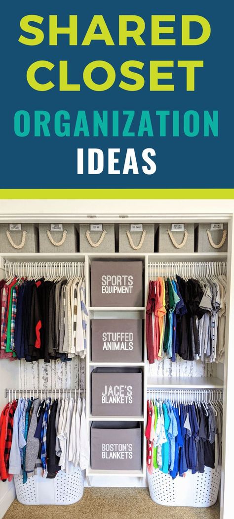 This post has awesome ideas for easy DIY closet organization project! She is a professional so I love how she walks you through step by step and teaches you the process of creating an organized closet that is practical and that will stay organized! #closetorganization #kidscloset #kidsclosetorganization #closetgoals Kids Closet Makeover Diy, Easy Closet Organization Ideas, Easy Diy Closet, Easy Closet Organization, Diy Closet Organization, Easy Closet, Master Closet Organization, Bedroom Closets, Closet Clutter