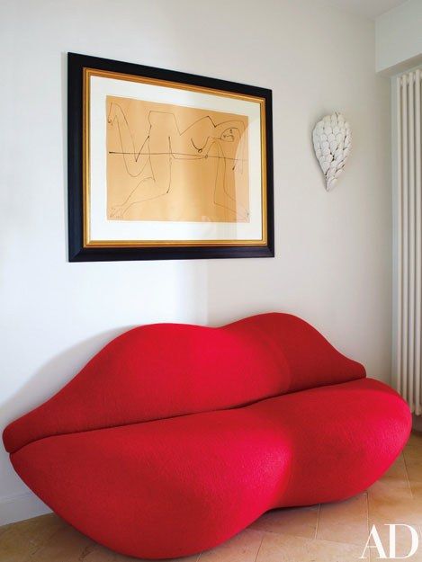 Lips Sofa, Back In 1972, India Mahdavi, South France, France Photos, The South Of France, Best Sofa, French Riviera, Art Furniture