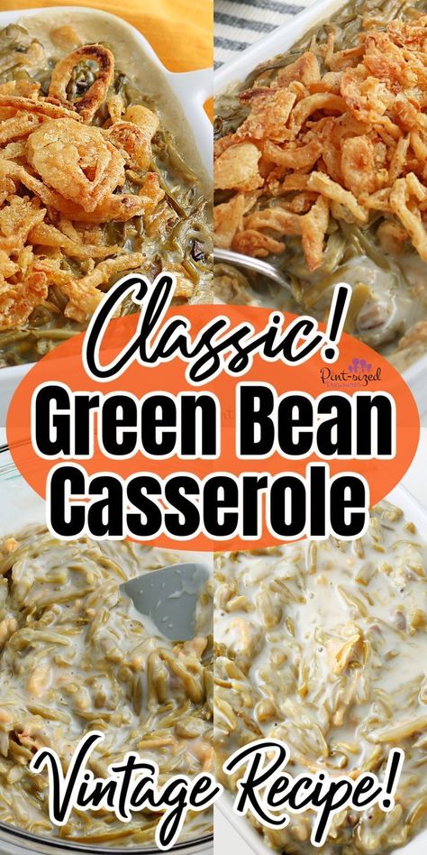 Recipe For Green Bean Casserole, Traditional Green Bean Casserole, Best Green Bean Casserole, Classic Green Bean Casserole, Green Bean Casserole Easy, Easy Green Beans, Greenbean Casserole Recipe, French Fried Onions, Green Bean Recipes