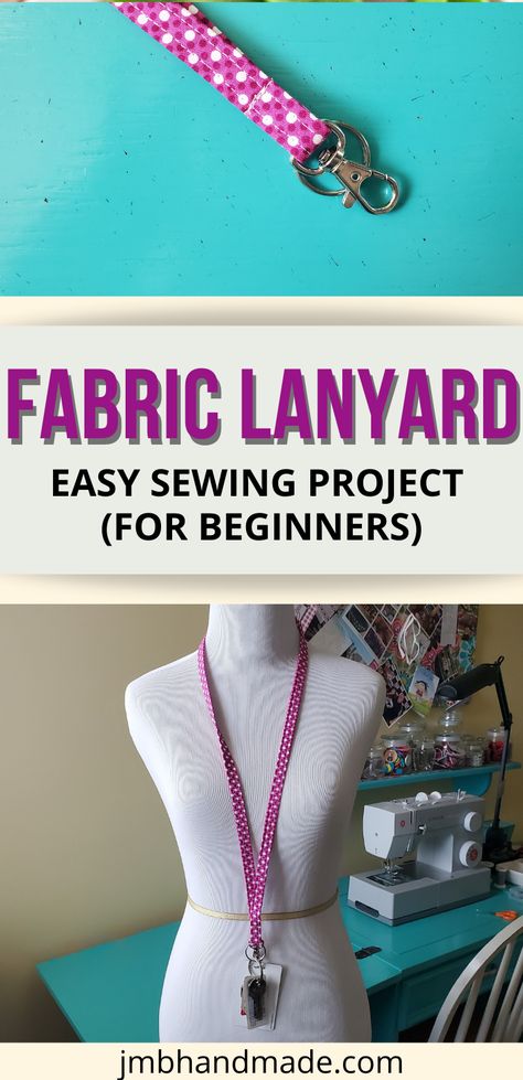 Crochet Gifts Patterns, Diy Lanyard, Colorful Hairstyles, Diy Sewing Gifts, Sewing Machine Projects, Fabric Lanyard, Beginner Sewing Projects Easy, Small Sewing Projects, Easy Sewing Patterns