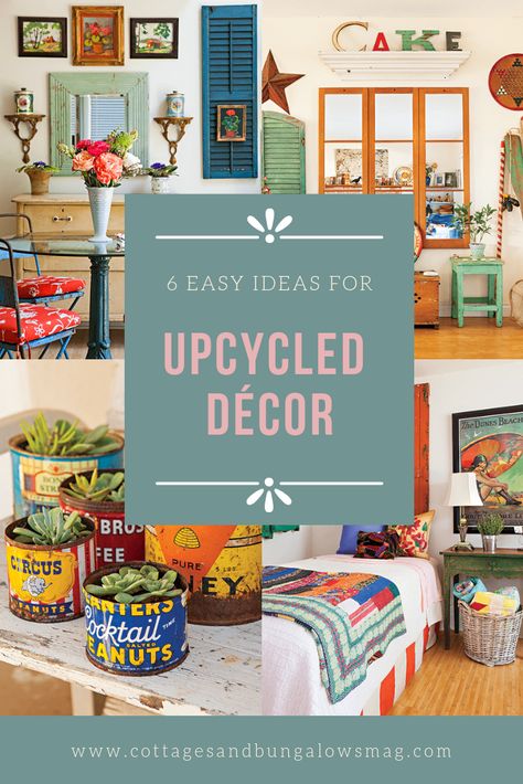 Eclectic Cottage Decor, Funky Eclectic Decor, Colorful Eclectic Home, Vintage Eclectic Home, Eclectic Decor Vintage, Upcycled Decor, Eclectic Cottage, Eclectic Farmhouse, Funky Junk Interiors