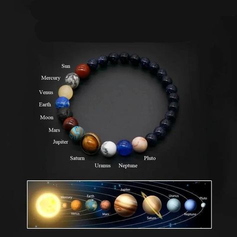 Don't miss out on this: Bold Natural Stone Planet Bracelet FREE Shipping Meow! Check out our store! #CelestialJewelry #CosmicBracelet #NaturalStoneBracelet #PlanetJewelry #StoneBeads Planet Bracelet, Planet Jewelry, Natural Stone Bracelets, Celestial Jewelry, Stone Beads, Natural Stone, Natural Stones, Bracelet, Stone