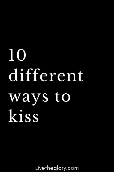 Because kisses are the most beautiful, the simplest, the most pleasant, the most symbolic of physical demonstrations of love, it is essential that you regularly kiss your partner !!! (In addition, kissing your sweetheart is good for your health !). And as it is always more pleasant to vary the pleasures, let’s discover together what to subtly put a little spice in your married life, here are 10 different ways to kiss! So, ready for a short kiss? See how many you know! Places To Kiss Him, How To Go In For A Kiss, What To Do On Your First Kiss, Ways To Kiss Your Girlfriend, Different Kissing Styles, How To Initiate A Kiss, How Do You Kiss Someone, How To Be A Good Kisser Tips, How Do You Tongue Kiss