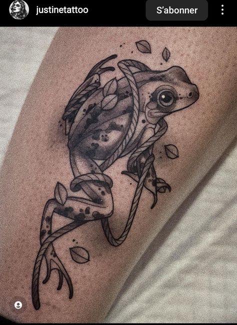 Leopard Frog Tattoo, Frog Skeleton Tattoo, Toad Tattoos, Woodland Tattoos, Frog Tattoo Design, Floral Skull Tattoos, Classic Sketch, Tree Frog Tattoos, Illustrative Tattoo