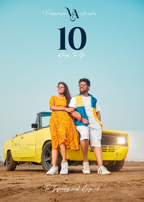 4 Days To Go Countdown Wedding, 10 Days To Go Countdown Wedding, 1 Day To Go Countdown Wedding, 5 Days To Go Countdown Wedding, Days To Go Countdown Wedding, Wedding Countdown Ideas, Marriage Invitation Card Format, Days To Go Countdown, Couple Stills