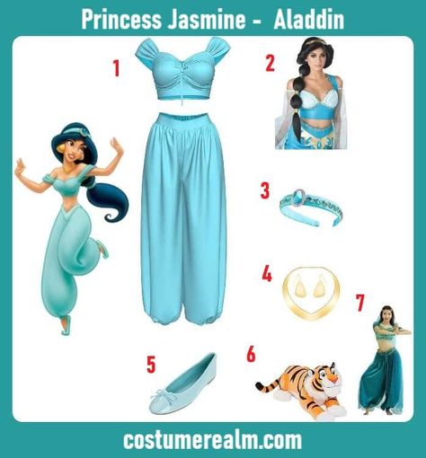 Embodying Princess Jasmine: DIY Costume And Character Mastery Jasmine Diy Costume, Diy Jasmine Costume Women, Jasmine Costume Diy, Princess Jasmine Costume Diy, Jasmine Costume Women, Princess Jasmine Wig, Comicon Outfit, Princess Jasmine Halloween Costume, Jasmine Diy