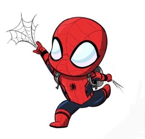 Chibi Spiderman Cute, Spider Man Dibujo, Spiderman Reference, Tattoo Spiderman, Spiderman Bebe, Cute Spiderman, Drawing Spiderman, Chibi Spiderman, Cartoon Spiderman