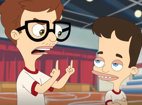 Nick And Andrew Big Mouth, Big Mouth Aesthetic, Big Mouth Pfp, Andrew Glouberman, Big Mouth Quotes, Mouth Animation, Large Lips, Netflix And Chill, Big Mouth