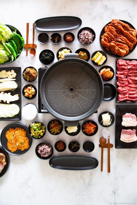 Chinese Sides, Korean Bbq Dipping Sauce, Bbq Dipping Sauce, Korean Bbq At Home, Bbq At Home, My Korean Kitchen, Chicken Bulgogi, Korean Bbq Grill, Korean Bbq Restaurant