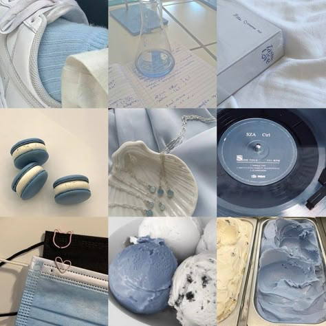 Blue Grey Mood Board, Mood Boards Aesthetic Blue, Blue Instagram Layout, Light Blue Moodboard, Blue Moodboard Aesthetic, Blue Wonyoungism, Moodboard Blue, Blue Moodboard, Baby Blue Aesthetic