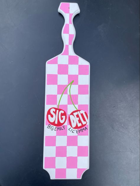 Paddle Board Painting Ideas, Trendy Sorority Paddle, Sorority Big Plaques, Paddle Board Ideas Sorority, Funny Sorority Paddles, Big Lil Paddles Ideas, Sorority Paddles Aesthetic, Fraternity Paddles Big Little, Paddle For Sorority