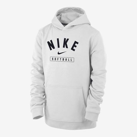 For some of us, it's more than a game. Show everyone what it means to you in this classic Nike softball hoodie. Softball Hoodies, Kids Softball, Lacrosse Hoodie, Mens Baseball Shirts, Soccer Hoodies, Baseball Hoodie, Nike Soccer, Hoodie White, Nike Football