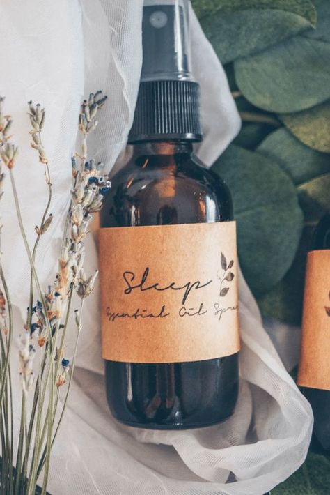 Essential oil sprays are becoming more and more popular for around the house uses, especially for bedtime in hopes that calming essential oils like lavender and chamomile will help you sleep better.A lot of times you’ll find these sleep sprays are so unbelievably expensive, but the good news is you can make your own all-natural DIY essential oil sprays at home for next to nothing! They are so easy to make yourself and you can customize them to suit your needs or scent preferences. This… Essential Oil Sprays, Natural Room Spray, Lavender And Chamomile, Calming Essential Oils, Magia Das Ervas, Essential Oil Spray, Essential Oils For Sleep, Chamomile Essential Oil, Patchouli Essential Oil