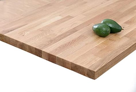 House of Worktops - Solid Oak Worktops, Length: 1M to 4M, Thickness: 27mm and 40mm, Premium Solid Oak Timber Kitchen Worktops (1M x 720mm x 27mm): Amazon.co.uk: Kitchen & Home Walnut Worktop Kitchen, Solid Wood Kitchen Worktops, Oak Worktops, Timber Kitchen, Walnut Kitchen, Oak Kitchen, Danish Oil, Kitchen Worktop, Uk Kitchen