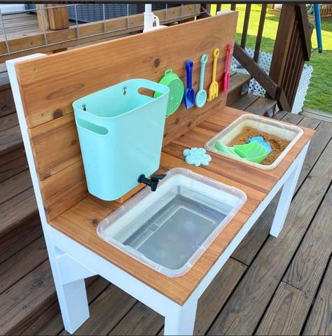 Play Area Backyard, Backyard Kids Play Area, Kids Outdoor Play, Mud Kitchen, Backyard Play, Backyard Playground, Play Table, Outdoor Playground, Backyard For Kids